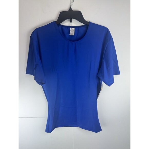 I.S Pro USA Insta Slim Activewear Compression Short Sleeve Crew Neck Shirt Sz: L - Picture 4 of 7